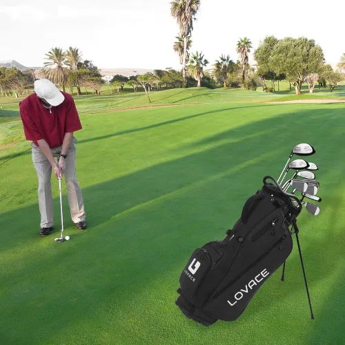 Vista 6 de Bolsa de golf de 14 vías, bolsas de golf ligeras con soporte para hombres y mujeres