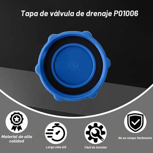 Vista 3 de P01006 - Cubierta de válvula de drenaje compatible con piscinas Coleman P6H1158ASS16 y Bestway, cubierta de válvula de drenaje de piscina, azul