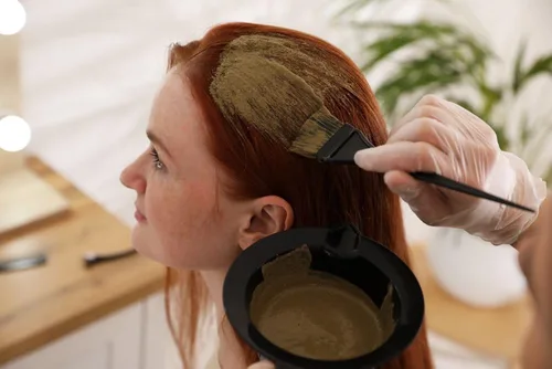 Vista 2 de Ancient Sunrise Rajasthani Crepúsculo Henna Natural Henna en polvo para el cabello, tinte para el cabello rojo, 3.53 oz