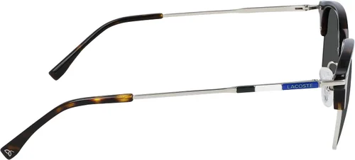 Vista 7 de Lacoste Gafas de sol grises ovaladas para hombre L106SND 045 52, plateado