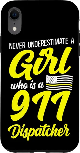 Vista 25 de 911 Dispatcher Thin Gold Yellow Line Girl Female Never Case for iPhone 16