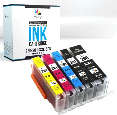 Vista 18 de 280XXL - Cartucho de tinta de repuesto para Canon PIXMA TR7520, TR7620, TR8520, TR8620, TR8620a, TR8622, TR8622a, TS6120, TS6220, TS6320, TS702