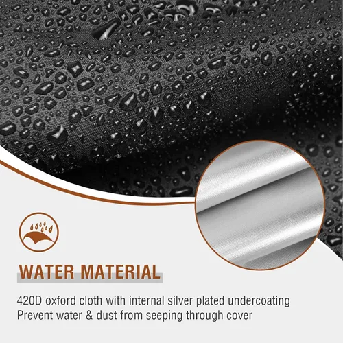 Vista 4 de Cubierta elíptica para máquina de ejercicios, a prueba de polvo e impermeable, cubierta protectora para uso doméstico