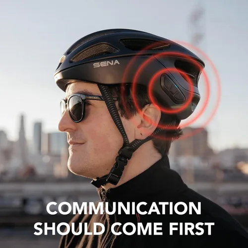 Vista 5 de Casco de comunicación inteligente Sena R1 / R1 EVO para ciclismo