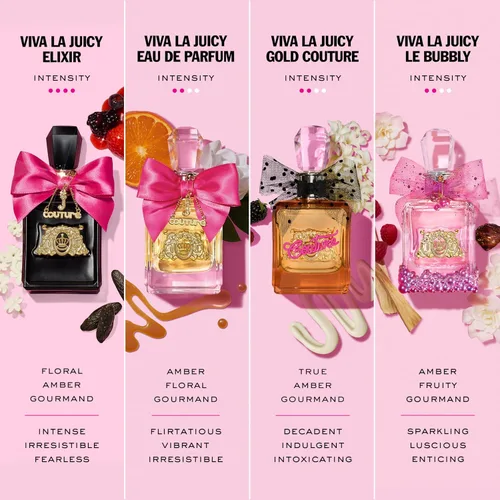 Vista 6 de Juicy Couture Viva La Juicy Elixir de Parfum - Bolígrafo en aerosol para mujer de larga duración con notas de bayas, gardenia, jazmín y sándalo