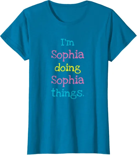Vista 98 de Sophia - Camiseta con texto personalizado para niñas