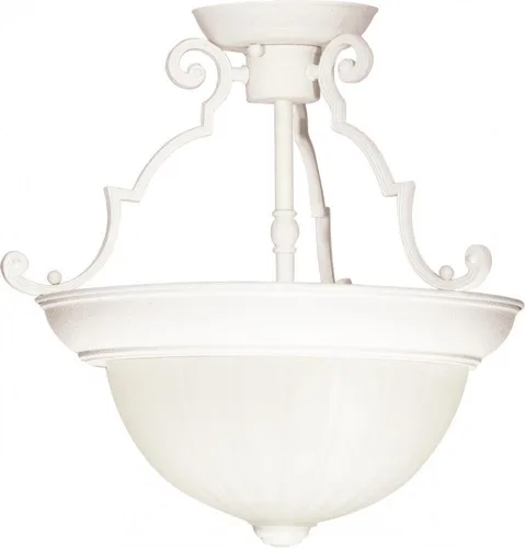 Vista 6 de Nuvo Lighting SF76-129 - Montaje empotrado de tres luces de transición en acabado blanco, 15.25 pulgadas