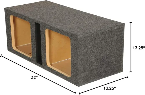 Vista 6 de Cuadrado Solobaric Dual 12 "Ported L3 L5 L7 Caja de Subwoofer Caja de Altavoz