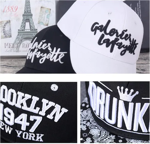 Vista 4 de Pure Pang Gorra de béisbol unisex bordada personalizada con texto frontal y trasero, diseño ajustable de camionero