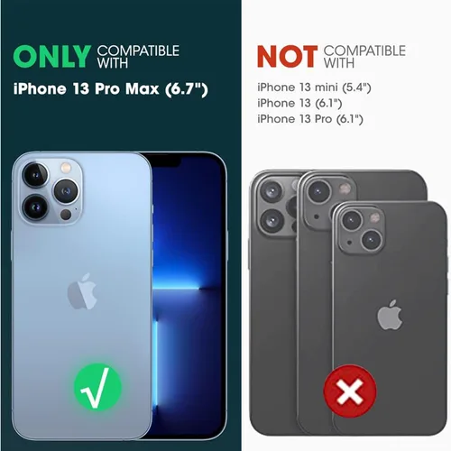 Vista 2 de Compatible con iPhone 13 Pro Max Funda magnética con purpurina, bonita funda transparente chapada de lujo, compatible con MagSafe para mujeres