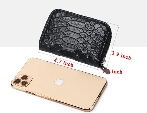 Vista 2 de AKFSINSB cartera para mujer, Negro -, Cartera