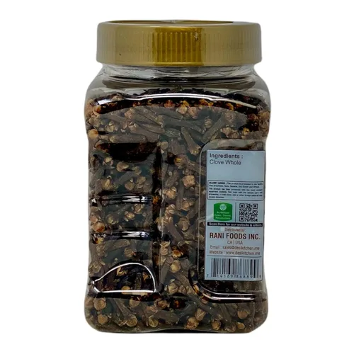 Vista 3 de Desi Kitchen Clove Entero (Laung Sabut) 5.28 oz (150g) Todo natural Sin sal Vegano Sin OMG Por Rani Foods