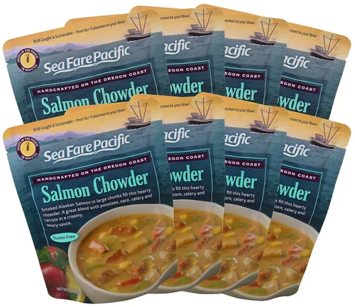 Vista 4 de Sea Fare Pacific Sopa de salmón ahumado, 9 onzas (paquete de 8)