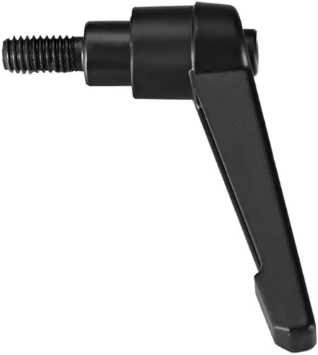 Vista 2 de uxcell M6 x 0.472 in Mango de palanca de sujeción ajustable Rosca Botón de trinquete macho roscado Perillas de bloqueo Manijas de tornillo giratorio