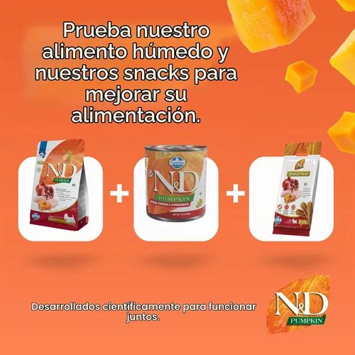 Vista 8 de Farmina - Alimento seco para perros adultos sin granos con calabaza, pollo y granada, mini raza