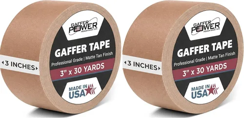Vista 11 de Gaffer Power cinta de tela profesional, con calidad premium. Hecha en Estados Unidos. Cinta de tela resistente. No reflexiva. Multipropósito. Mejor