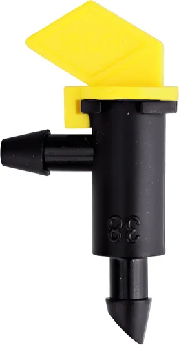 Vista 3 de Raindrip 124010B, gotero de bandera Take-A-Part™ de 4 GPH, emisores de riego por goteo para sistemas de jardinería de riego por goteo, paquete