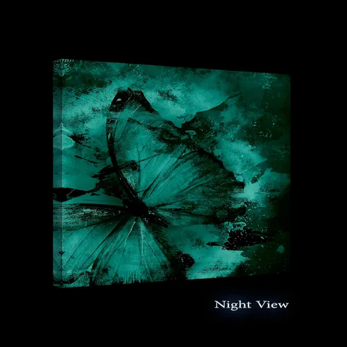 Vista 2 de Startonight Lienzo abstracto rojo Startonight, arte para la pared, Lona, Azul, M
