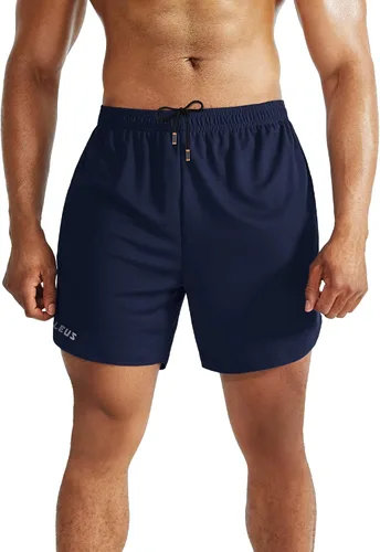 Vista 5 de NELEUS Men's 2 in 1 Running Shorts with Liner,Dry Fit Workout Shorts with Pockets