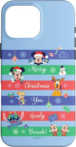 Vista 19 de Funda para iPhone 16 Disney 100 Mickey & Friends Merry Christmas You Lovely Bunch