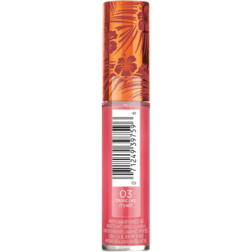 Vista 2 de L'Oreal Paris Summer Belle - Brillo de labios brillante, tropical, como si fuera caliente