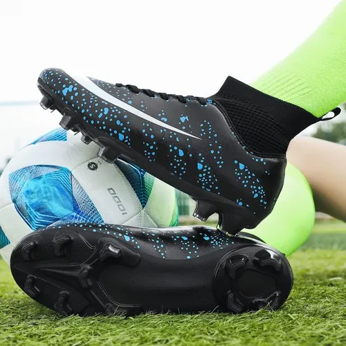 Vista 5 de Zapatos de fútbol para hombre, zapatos de fútbol de suelo sólido, zapatos deportivos ligeros para correr, césped al aire libre, cómodos