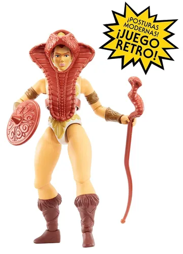 Vista 3 de Figuritas de acción Masters of The Universe Origins 14 cm, figuras de batalla para contar historias y vitrina, regalo para coleccionistas de 6-10