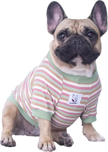 Vista 18 de iChoue - Pijamas y monos para mascotas, traje de cuerpo entero para perros medianos y grandes como para Corgi, Shiba Inu, Bulldog francés, Pug