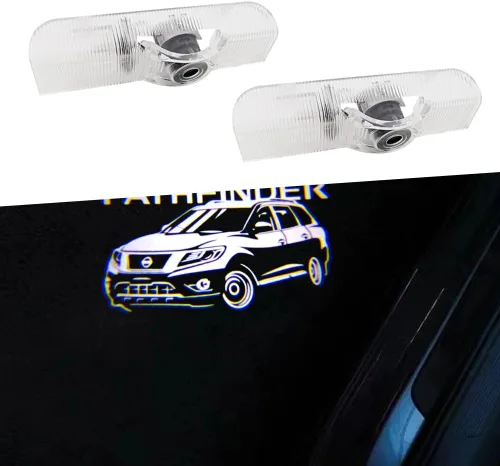Vista 6 de Proyector de luces LED para puerta de automóvil, 2 unidades, compatible con Altima 2002, luces de charco, kit de luz de sombra fantasma, accesorios