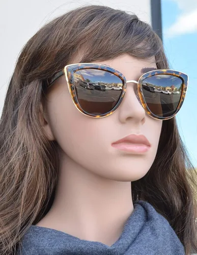Vista 3 de Gafas de sol polarizadas con diseño de ojo de gato para mujer, protección UV