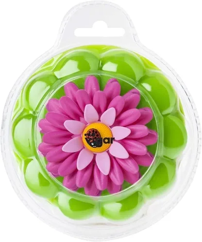 Vista 6 de Vigar Flower Power - Tapón de baño, tapón de bañera rosa y verde con flotador floral en forma de margarita, se adapta a desagües de tamaño estándar