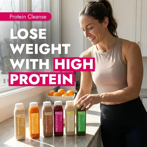 Vista 2 de Proteína Juice Cleanse ™, La Forma Más Sana de Perder Peso y Tener Fuerzas, Batidos y Jugos de Proteínas Vegetales, Envío Gratuito, 1