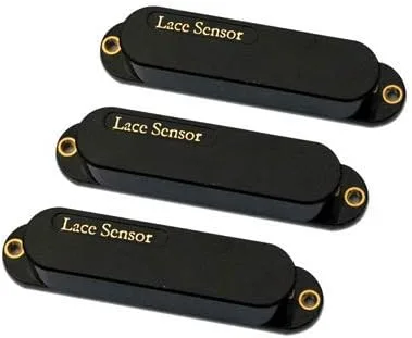 Vista 2 de Lace Sensor Gold Stratocaster Pastillas de bobina única para guitarra eléctrica, paquete de 3 - (blanco)