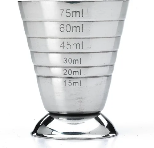 Vista 6 de Barfly Exprimidor manual grande – Taza medidora de aluminio y Barfly de 2.5 onzas, acero inoxidable