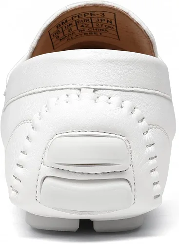 Vista 4 de Bruno Marc Mocasines de conducción para hombre Penny Mocasines sin cordones