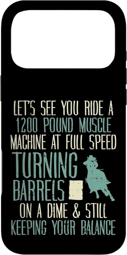 Vista 22 de 1200 Pound Muscle Turning Barrels Racing Rodeo Horse Gift Case for iPhone 17