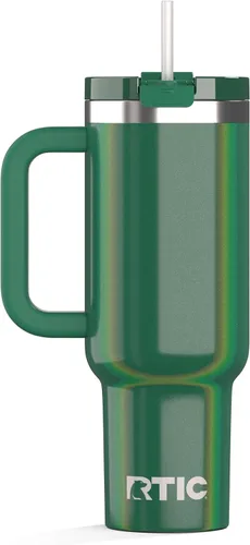 Vista 50 de RTIC Vaso Tumbler de Viaje por Carretera de 30 oz con Doble Pared Revestido de Cerámica Aislado Taza Portátil de Café de Viaje de Acero Inoxidable
