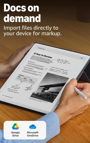 Vista 6 de Amazon Kindle Scribe de 32 GB (último modelo) — Pantalla tipo papel de 11″ con luz frontal — Más delgado, ligero y rápido — Escribe en el cuaderno