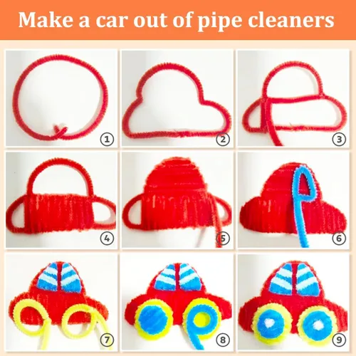 Vista 6 de Cuentas de pony a granel para pulseras, 1200 piezas multicolor + 200 limpiadores de tuberías, hacer cuentas a granel para trenzar el cabello