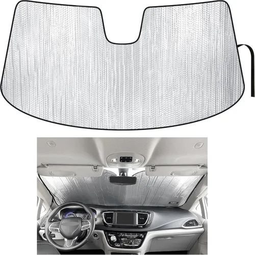 Vista 11 de Parasol de segunda fila para asiento trasero de ventana lateral para Chrysler Pacifica Minivan 2017, 2018, 2019, 2020, 2021, 2022, 2023, 2024, 2025