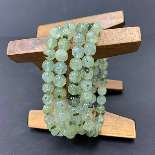 Vista 310 de Gem Avenue Handmade Round Bead Stretch Bracelet Unisex Natural Stone Beaded Jewelry for Men & Women, Elastic Wristband for Daily Wear