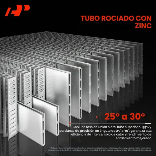 Vista 5 de Condensador de aire acondicionado A-Premium compatible con Honda Civic 2012-2015 1.8L 2.4L