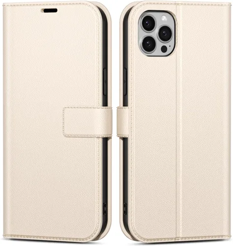 Vista 110 de oakxco Funda tipo cartera para iPhone SE 2022/2020/8/7 con soporte para tarjeta de crédito, funda magnética RFID delgada tipo libro con tapa