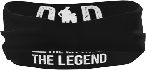 Vista 5 de Dad The Man The Myth The Legend Headband for Men Women Sports Sweatband for Fitness Exercise Moisture Wicking Running Yoga Hairbands