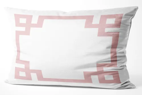 Vista 57 de Funda de almohada rectangular con cremallera en un lado impreso de 12 x 16 pulgadas, color blanco y rosa intenso Rosa fucsia
