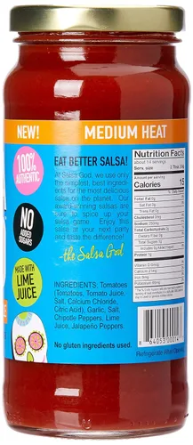 Vista 2 de SALSA GOD Salsa de chipotle de ajo ahumado medio, 16 onzas