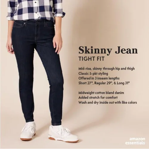 Vista 2 de Tienda Essentials - Jeans entallados para mujer