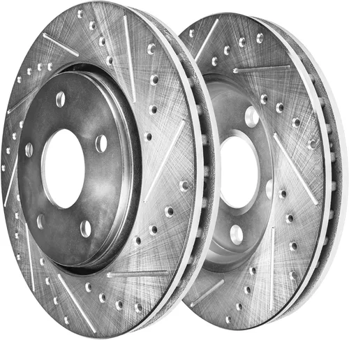 Vista 65 de Detroit Axle - Rotores de freno delantero para 04-13 Mazda 3 Rotores de frenos de disco 06-15 Mazda 5 Reemplazo: Rotor regular delantero de 11.81