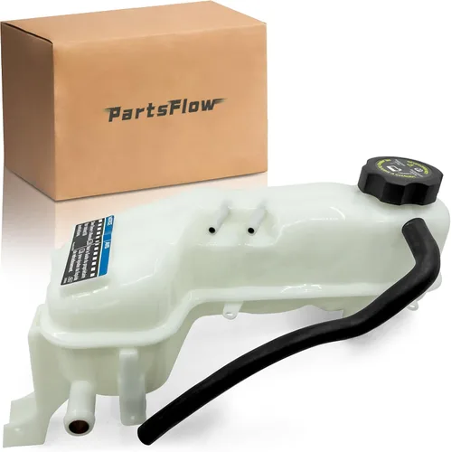 Vista 18 de PartsFlow Tanque de depósito de refrigerante con tapa compatible con Chevrolet Silverado GMC Sierra Cadillac Escalade Yukon 603-054 22797286