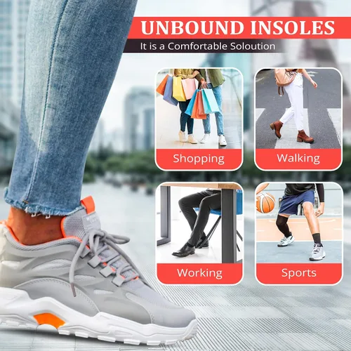 Vista 3 de SweetFeet Plantillas ortopédicas 2024 que apoyan la comodidad durante todo el día en hombres y mujeres Antifatiga, control de olor, alivio